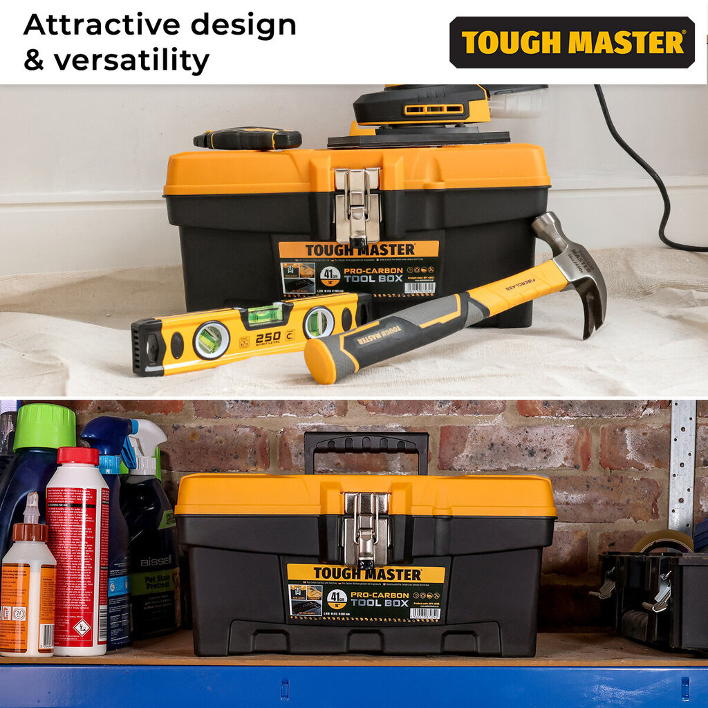 Tööriistakast Prumium 41 x 21 x 20cm Tough Master UPT-4005 hind ja info | Tööriistakastid, tööriistahoidjad | kaup24.ee