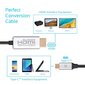 Proteadi USB-C-st HDMI-heli-videokaabel UltraHD toega, 1,8 m цена и информация | Kaablid ja juhtmed | kaup24.ee