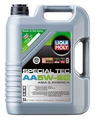 Масло моторное Liqui Moly Special Tec AA 5 5W20, 5 л цена и информация | Моторные масла | kaup24.ee