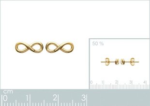 750° kullaga kaetud kõrvarõngad, toodetud Prantsusmaal hind ja info | Kõrvarõngad | kaup24.ee