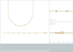Цепочка с золотым покрытием 750°,производство Франции цена и информация | Украшение на шею | kaup24.ee