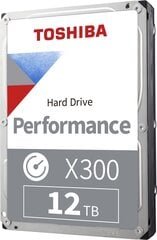Toshiba HDD X300 3,5" 12TB цена и информация | Внутренние жёсткие диски (HDD, SSD, Hybrid) | kaup24.ee