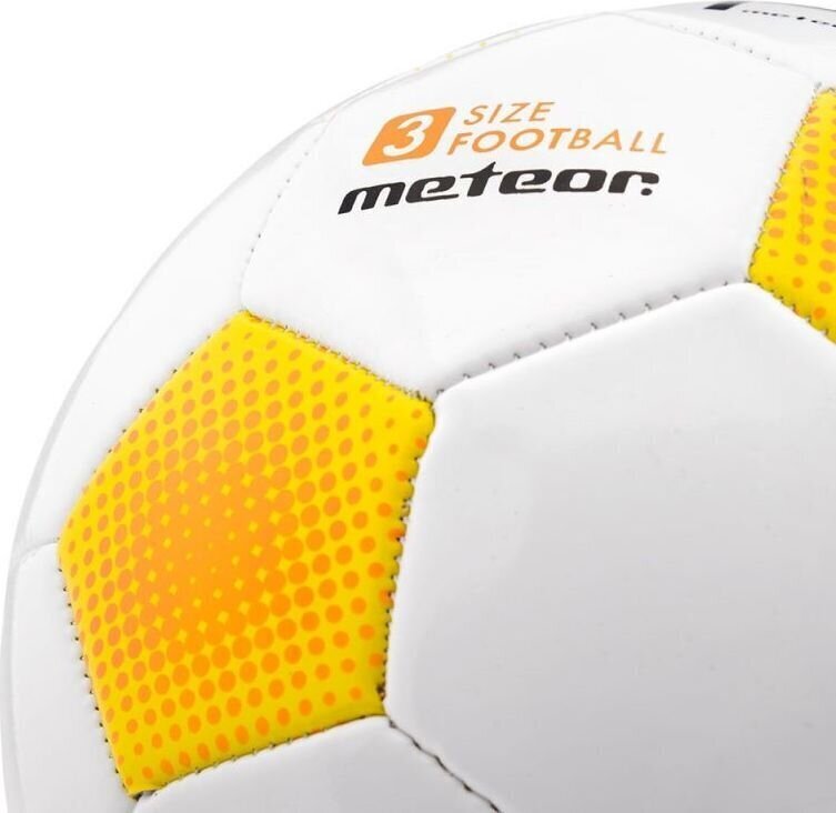 Jalgpalli pall Meteor FBX, suurus 3, valge цена и информация | Jalgpalli pallid | kaup24.ee