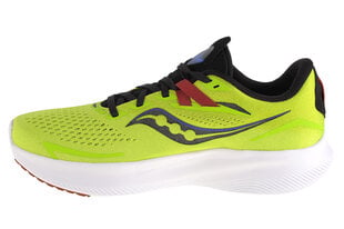 Saucony Ride 15, Meeste jooksujalatsid, Kollane цена и информация | Кроссовки для мужчин | kaup24.ee