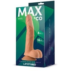 Saul Realistlik Dildo koos munanditega Flesh 8,25 - 21 cm hind ja info | Dildod | kaup24.ee