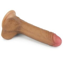 Dildo Nature 7 Liquid Silicone Brown цена и информация | Фаллоимитаторы | kaup24.ee