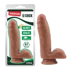 Dildo Dual density Fashion Dude 17 x 3,6 cm Tan hind ja info | Dildod | kaup24.ee