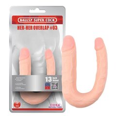 Topeltdildo Her-Her Overlap N3 Flesh hind ja info | Dildod | kaup24.ee