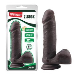 Dildo Dual density Fashion Dude 7.9 Brown hind ja info | Dildod | kaup24.ee