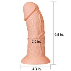 Dildo King 9.5 Flesh цена и информация | Фаллоимитаторы | kaup24.ee