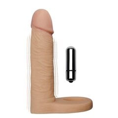 Dildo The Ultra Soft Double koos vibratsiooniga 5.8 Flesh цена и информация | Фаллоимитаторы | kaup24.ee