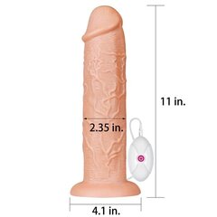 Dildo King 11 koos vibratsiooniflaksiga цена и информация | Фаллоимитаторы | kaup24.ee