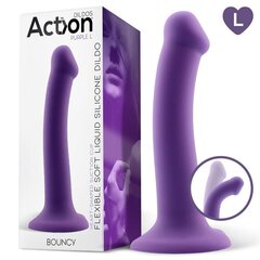 Bouncy Liquid Silicone Dildo Hiper Flexible 7,5 - 19 cm Suurus L Lilla цена и информация | Фаллоимитаторы | kaup24.ee