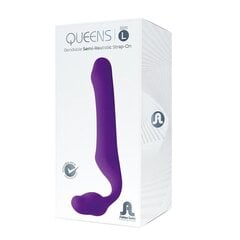 Queens L Strapless Strap-On Dildo Size L Silicone Dark Purple цена и информация | Фаллоимитаторы | kaup24.ee