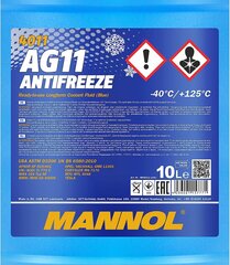 Mannol Antrefreeze AG11-40 jahuti külmakaitse jahutusvedelik, 10 liitrit hind ja info | MANNOL Autokaubad | kaup24.ee