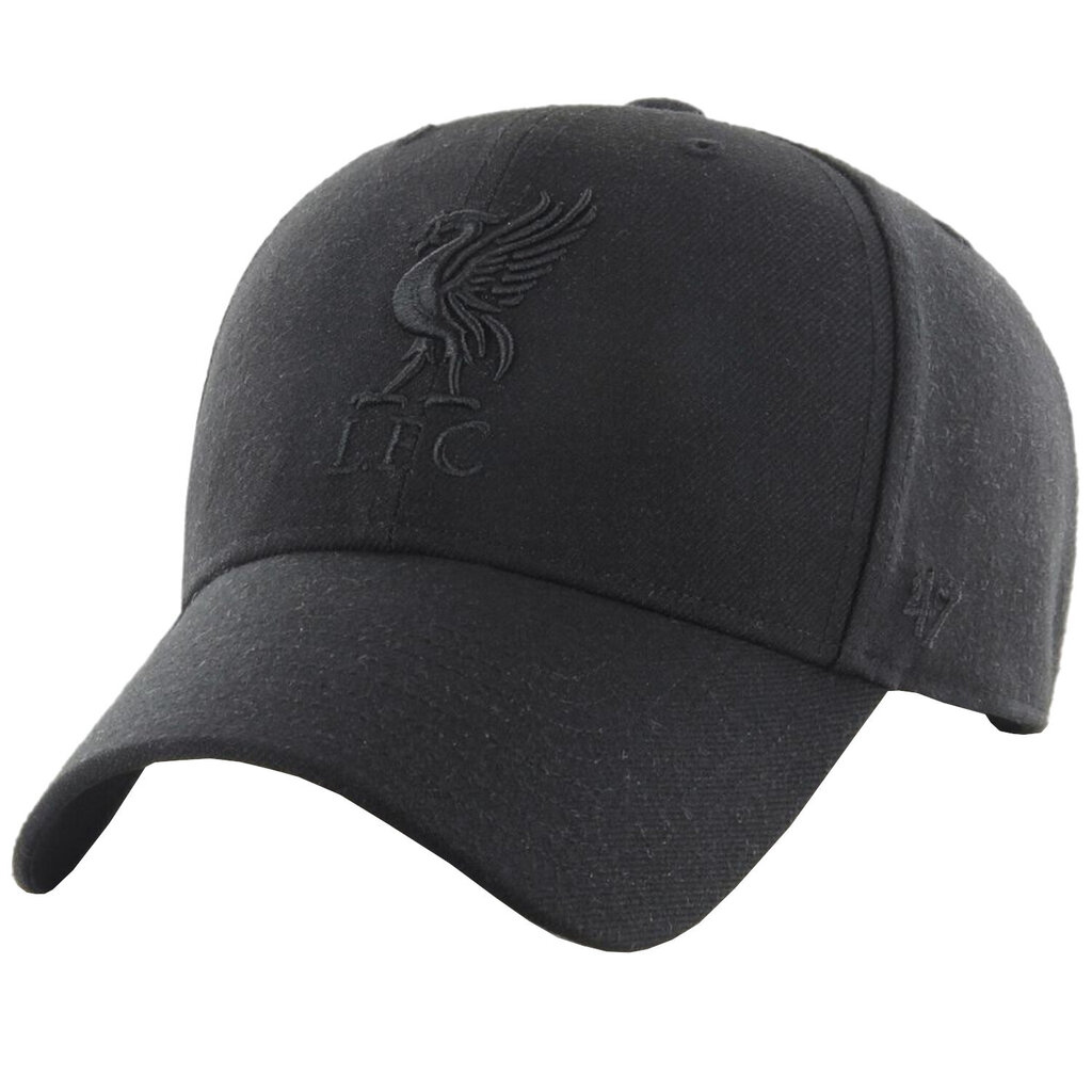 47 Brand Liverpool FC MVP Cap, meeste pesapalli müts, must värv hind ja info | Meeste sallid, mütsid ja kindad | kaup24.ee