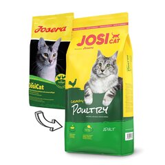 JosiCat koos maitsva linnulihaga Crunchy Poultry, 18 kg hind ja info | Kuivtoit kassidele | kaup24.ee