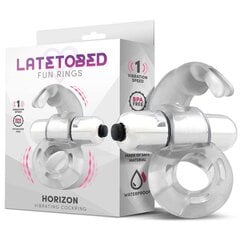 Horizon Vibreeriv peenise rõngas koos jänesega Clear hind ja info | Vibraatorid | kaup24.ee