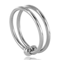 METALHARD DOUBLE GLANS RING 28MM цена и информация | Эрекционные кольца, насадки на пенис | kaup24.ee