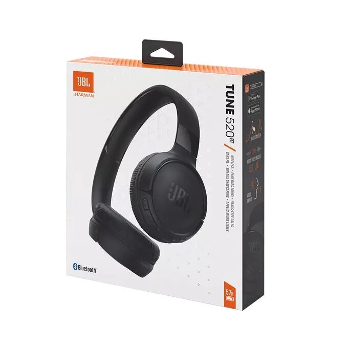 JBL Tune 520BT JBLT520BTBLKEU hind ja info | Kõrvaklapid | kaup24.ee