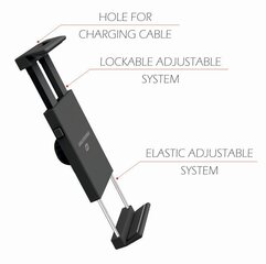 Swissten S-Grip T1-OP универсальное крепление для планшетов, телефонов, навигаторов. Черного цвета цена и информация | Держатели для телефонов | kaup24.ee