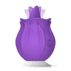 Purplerose Tongue Licking Vibrator USB Charge Dock Silicone цена и информация | Вибраторы | kaup24.ee