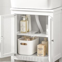 Шкаф для ванной SoBuy BZR35-W, белый цена и информация | Шкафчики для ванной | kaup24.ee