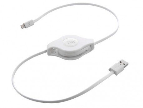 Kaabel TnB Lightning/USB, sissetõmmatav, 90 cm цена и информация | Mobiiltelefonide kaablid | kaup24.ee