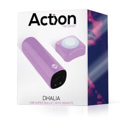 Dhalia Súper Vibrating Bullet with Remote Control High-powered USB Purple цена и информация | Вибраторы | kaup24.ee