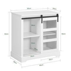 Кухонный шкаф SoBuy FSB46-W, белый цвет цена и информация | Кухонные шкафчики | kaup24.ee