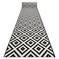 Rugsx ковровая дорожка BCF Morad Ruta, чёрная / белая, 80 см