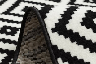 Rugsx ковровая дорожка BCF Morad Ruta, чёрная / белая, 60 см цена и информация | Ковры | kaup24.ee