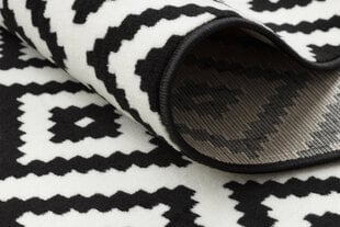 Rugsx ковровая дорожка BCF Morad Ruta, чёрная / белая, 60 см цена и информация | Ковры | kaup24.ee
