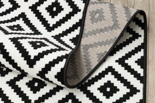 Rugsx ковровая дорожка BCF Morad Ruta, чёрная / белая, 80 см цена и информация | Ковры | kaup24.ee