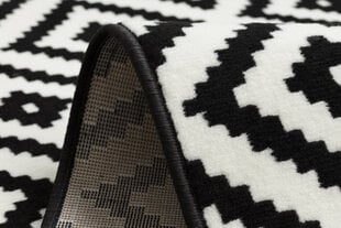 Rugsx ковровая дорожка BCF Morad Ruta, чёрная / белая, 80 см цена и информация | Ковры | kaup24.ee