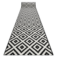Rugsx ковровая дорожка BCF Morad Ruta, чёрная / белая, 100 см цена и информация | Ковры | kaup24.ee