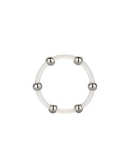 CALEX STEEL BEADED SILICONE RING XL цена и информация | Эрекционные кольца, насадки на пенис | kaup24.ee