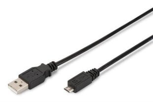 Digtus AK-300110-030-S, USB-A/Micro USB-B, 3 m цена и информация | Кабели и провода | kaup24.ee