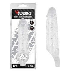 Mighty Sleeve With Ball Loop Clear цена и информация | Эрекционные кольца, насадки на пенис | kaup24.ee