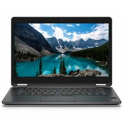 DELL E7470 14 1920x1080 i5-6300U 8GB 512SSD M.2 NVME WIN10Pro WEBCAM RENEW цена и информация | Ноутбуки | kaup24.ee