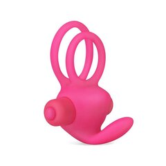 Double Vibrating Cockring Power Clit Duo Pink цена и информация | Эрекционные кольца, насадки на пенис | kaup24.ee