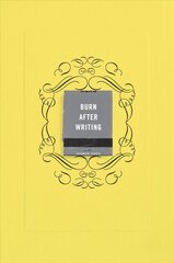 Burn After Writing (Yellow) hind ja info | Eneseabiraamatud | kaup24.ee