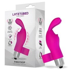 Vibraator Fingyhop vibreeriv kuuliga Rabbit Silicone, roosa hind ja info | Vibraatorid | kaup24.ee