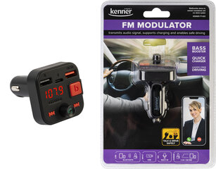 FM-transmitter Kenner FT-625 BT Hands-Free USB-C kiirlaadija hind ja info | FM modulaatorid, FM trasmitterid | kaup24.ee