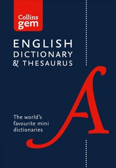 English Gem Dictionary and Thesaurus: The World's Favourite Mini Dictionaries 6th Revised edition, Collins English Dictionary and Thesaurus Gem Edition: Two Books-in-One Mini Format цена и информация | Võõrkeele õppematerjalid | kaup24.ee