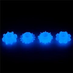 Lumino Play Set 4 Penis Ring Blue Light цена и информация | Эрекционные кольца, насадки на пенис | kaup24.ee