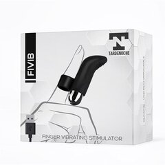 Fivib sõrme vibraator USB Silikoon, must hind ja info | Vibraatorid | kaup24.ee