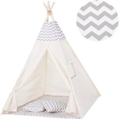 Детская индийская палатка Springos, белая цена и информация | Детские игровые домики | kaup24.ee