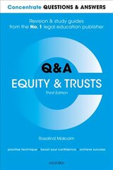 Concentrate Questions and Answers Equity and Trusts: Law Q&A Revision and Study Guide 3rd Revised edition hind ja info | Majandusalased raamatud | kaup24.ee