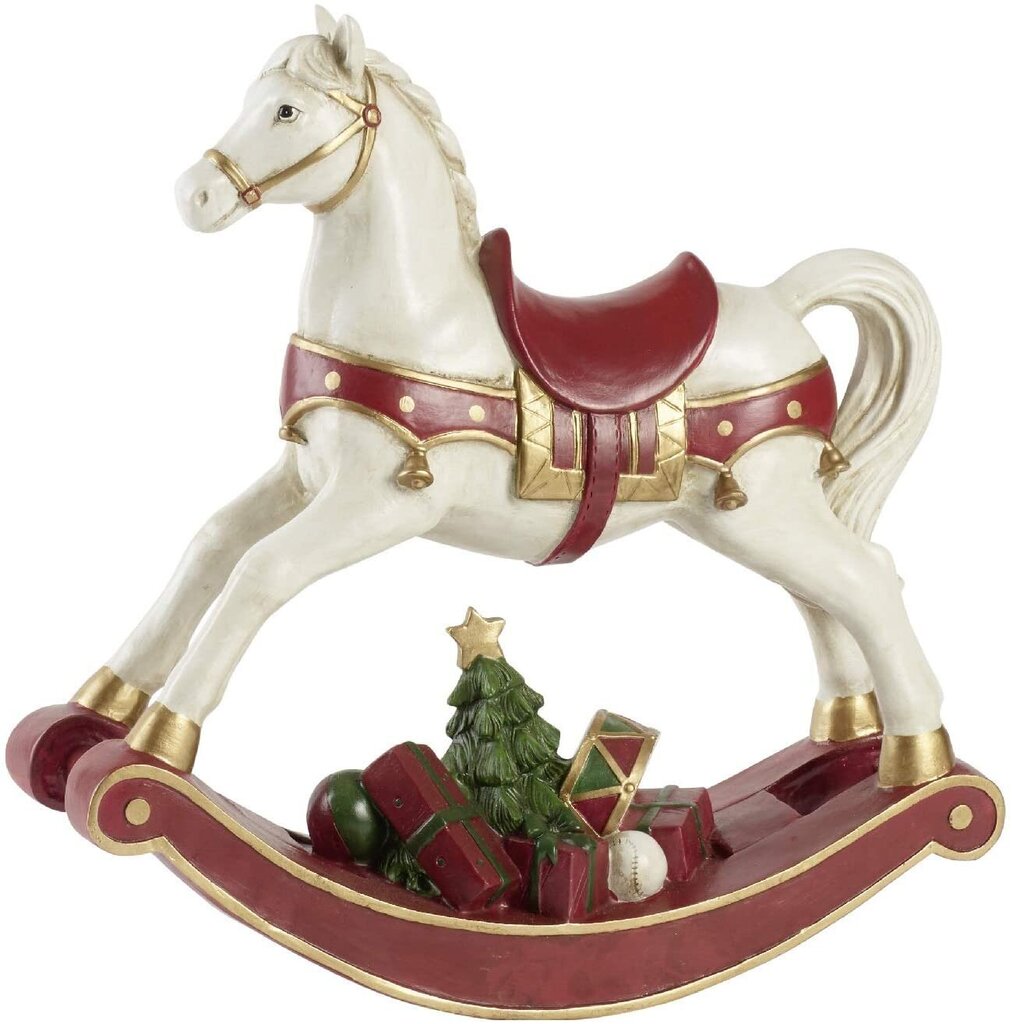 Villeroy & Boch Winter Collage Accessoires Rocking Horse XL 33x11x32cm puidust kaunistus цена и информация | Jõulukaunistused | kaup24.ee